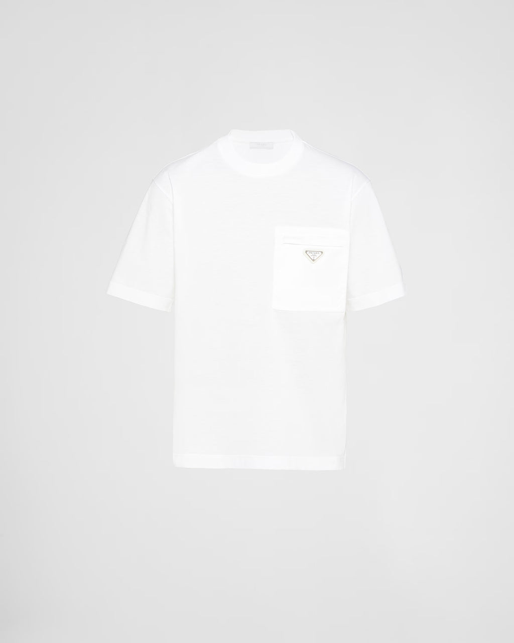 Re-Nylon and jersey T-shirt