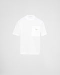 Re-Nylon and jersey T-shirt