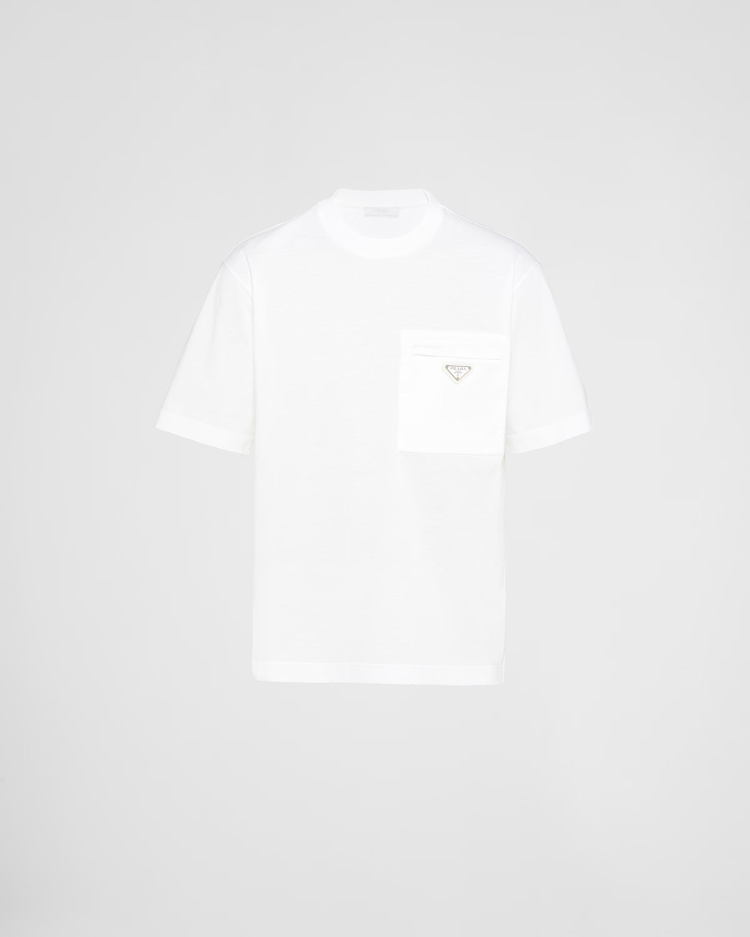 Re-Nylon and jersey T-shirt