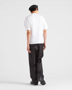 Re-Nylon and jersey T-shirt