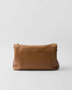 Large leather shoulder bag