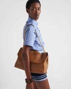 Large leather shoulder bag