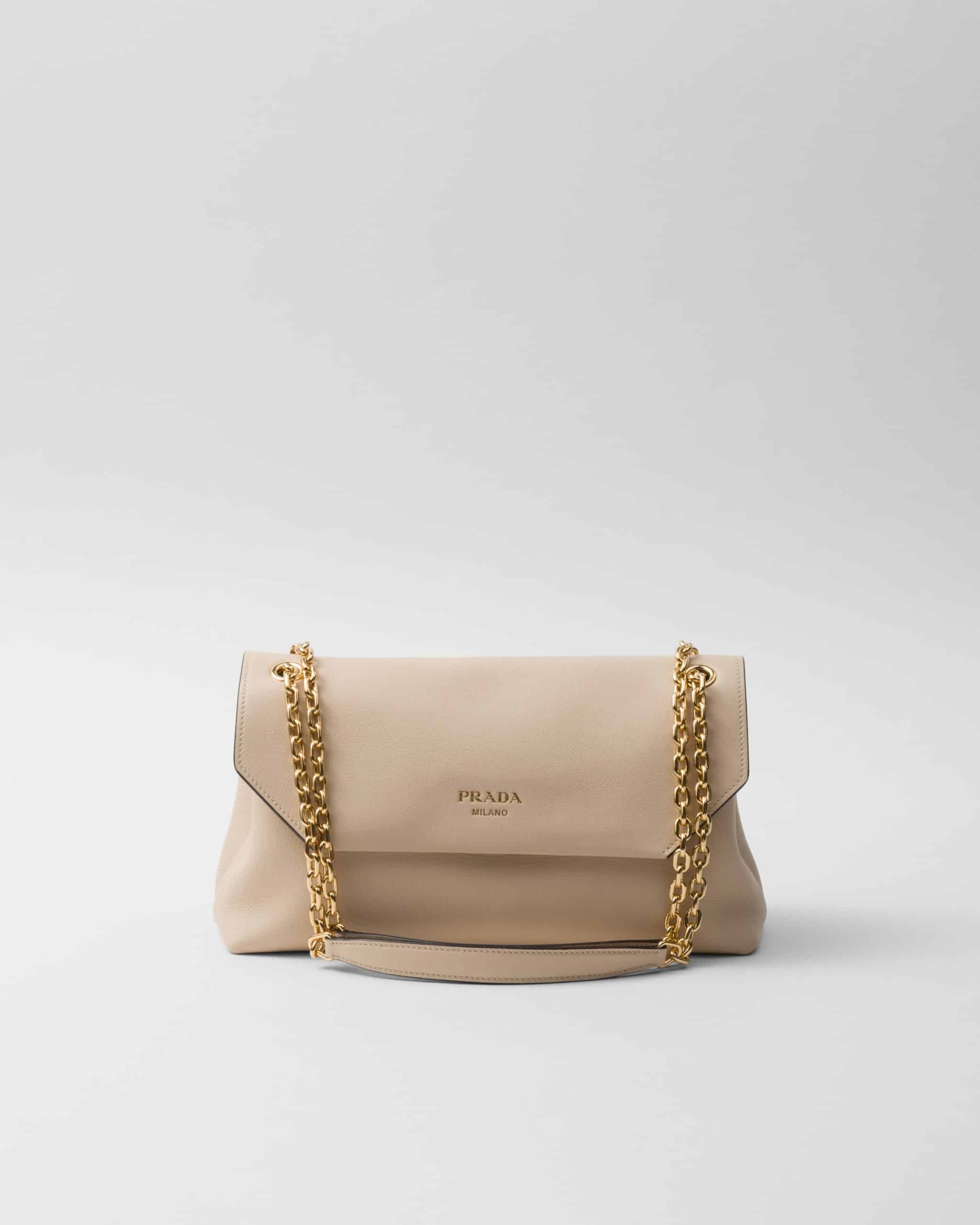 Large leather shoulder bag