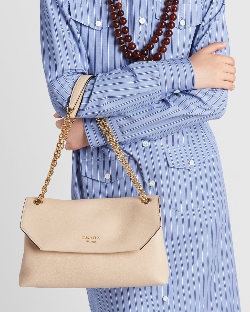 Large leather shoulder bag