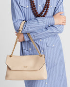 Large leather shoulder bag