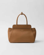 Medium leather tote bag