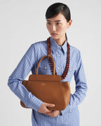 Medium leather tote bag