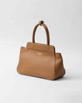 Medium leather tote bag