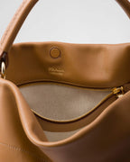 Large leather shoulder bag