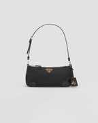 Re-Edition 2002 Re-Nylon and brushed leather shoulder bag