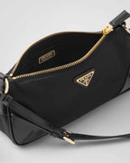 Re-Edition 2002 Re-Nylon and brushed leather shoulder bag