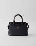 Prada Buckle small leather handbag with double belt