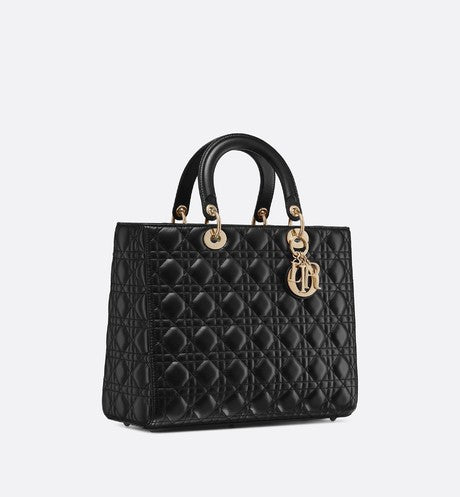 Christian Dior Lady Dior lambskin tote bag