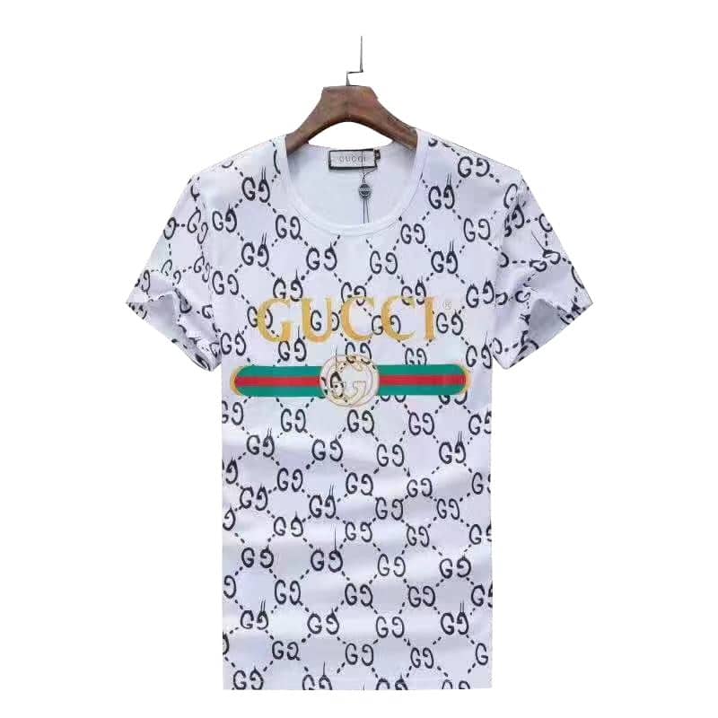 Gucci GG Printed White Cotton T-Shirt