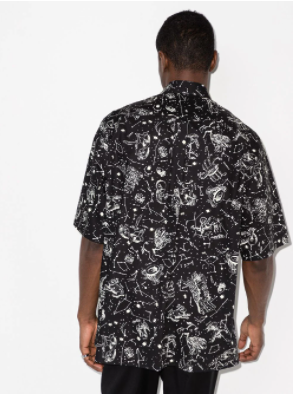Valentino zodiac map shirt