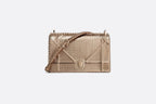 Christian Dior Diorama Bag Metallic Gold Microcannage Calfskin bag