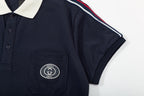 Gucci Side Stripe Logo Pique Polo