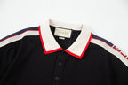 Gucci Side Stripe Logo Pique Polo
