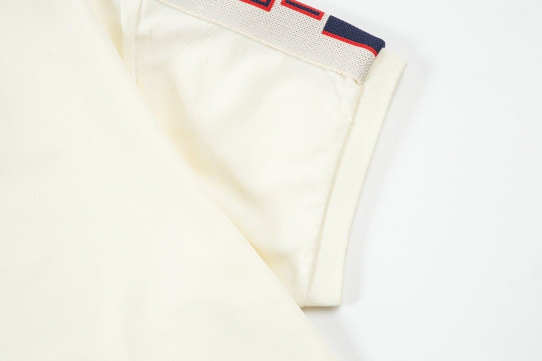 Gucci Side Stripe Logo Pique Polo