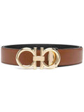 Salvatore Ferragamo logo-plaque leather belt