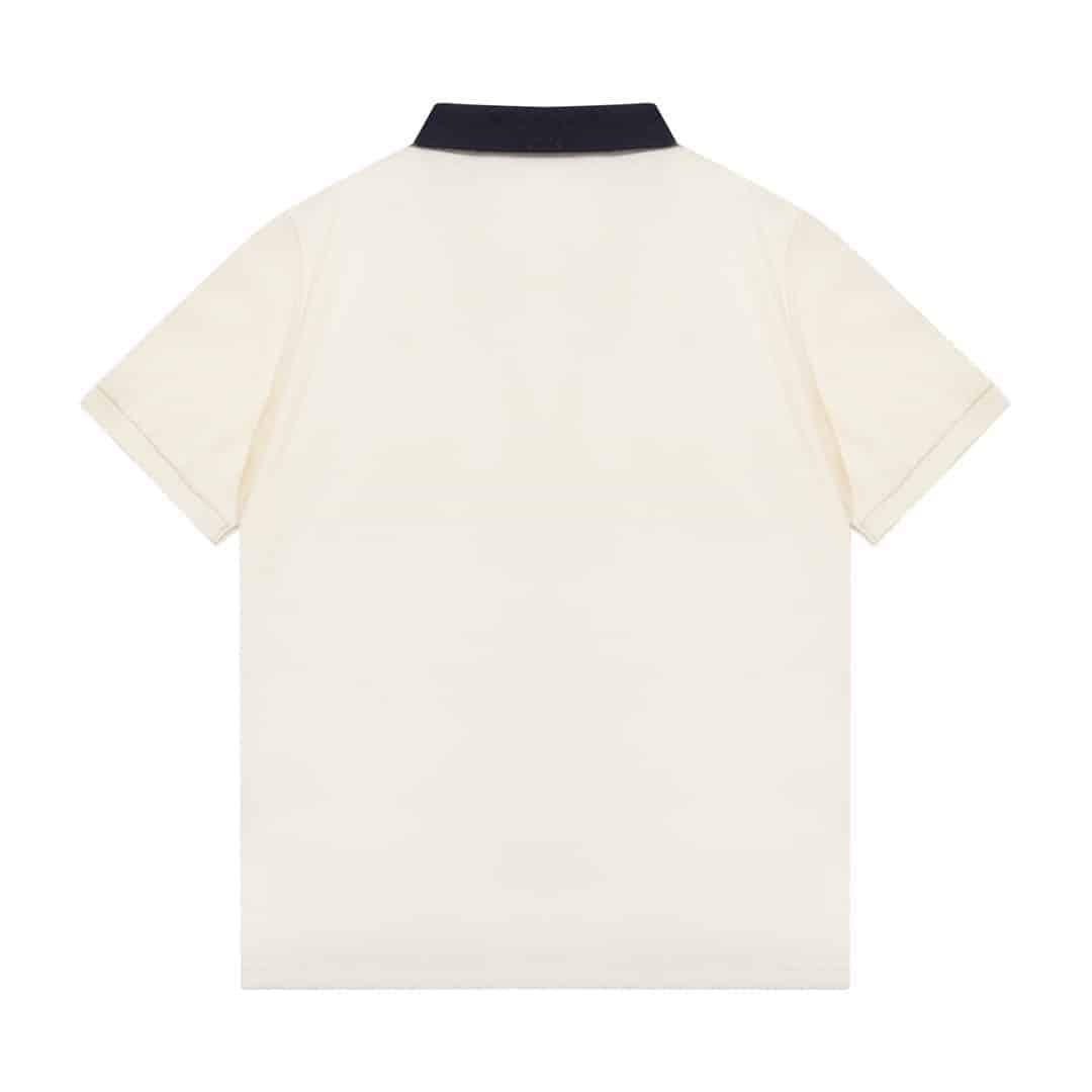 Gucci Side Stripe Logo Pique Polo
