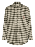 Gucci Embroidered Check Cotton Shirt