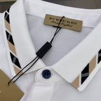 Logo Cotton Lapel Polo Shirt White