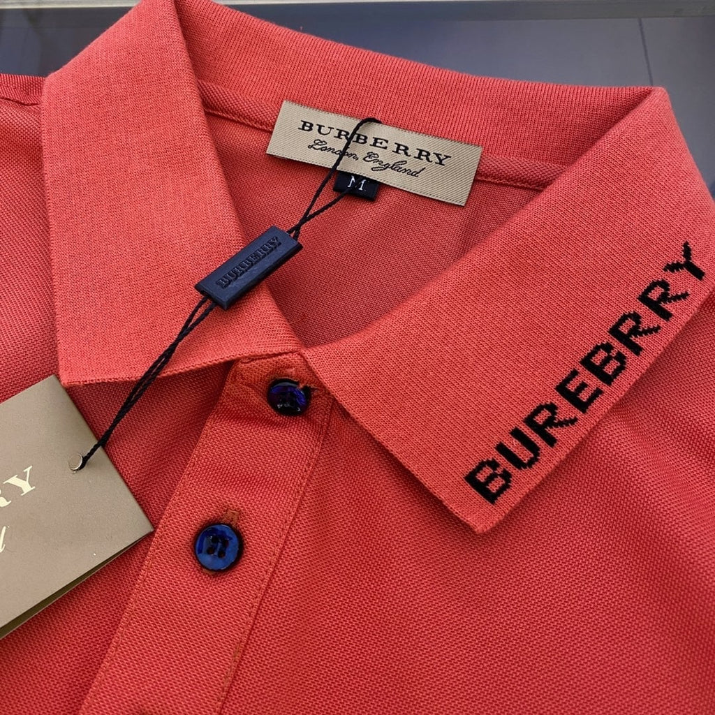 Embroidered Cotton Lapel Polo Shirt