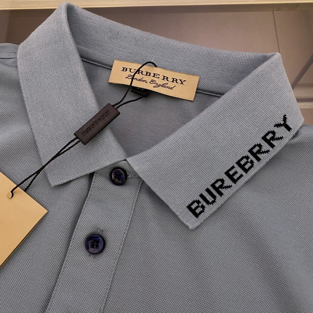 Embroidered Cotton Lapel Polo Shirt