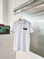Logo capsule Cotton Piqué Polo Shirt White