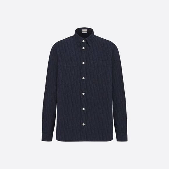 Christian Dior Blue Monogram Shirt