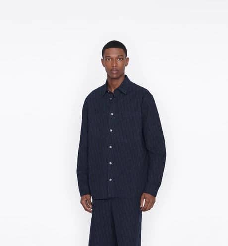 Christian Dior Blue Monogram Shirt