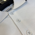 Rabbit Print Cotton Piqué Polo Shirt White