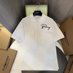 Embroidered Cotton Piqué Polo Shirt White