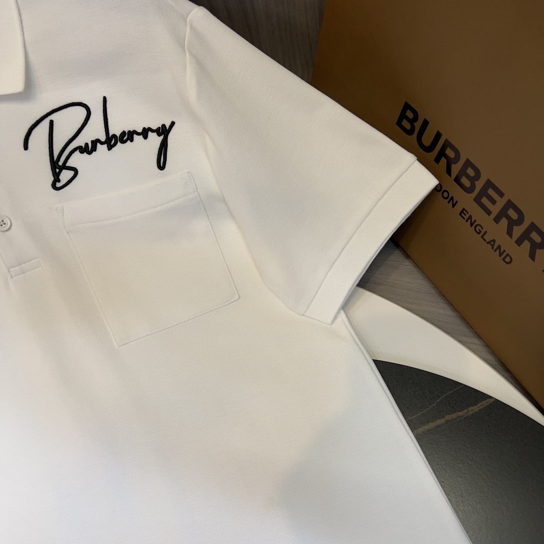 Embroidered Cotton Piqué Polo Shirt White
