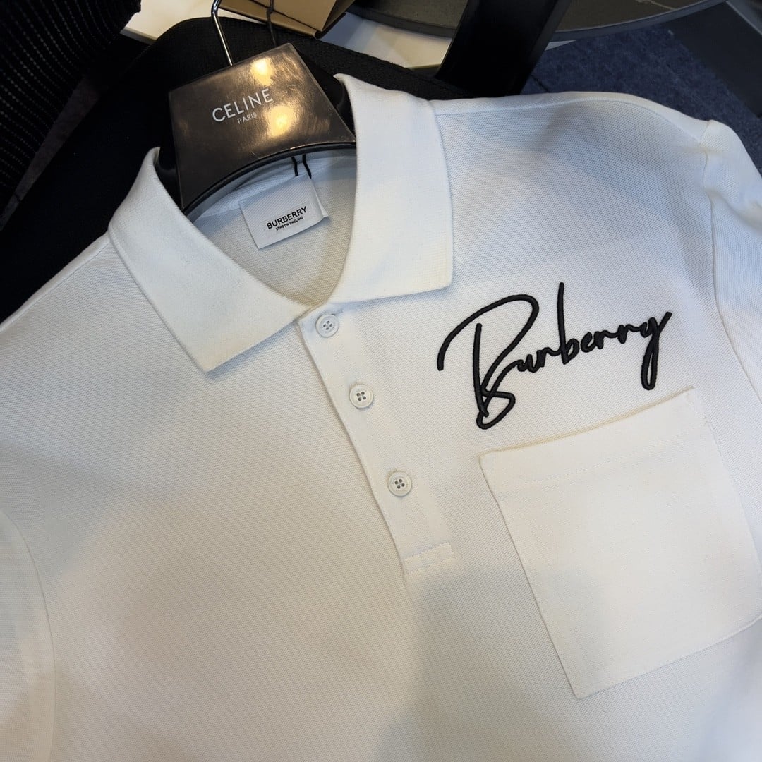 Embroidered Cotton Piqué Polo Shirt White