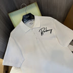 Embroidered Cotton Piqué Polo Shirt White