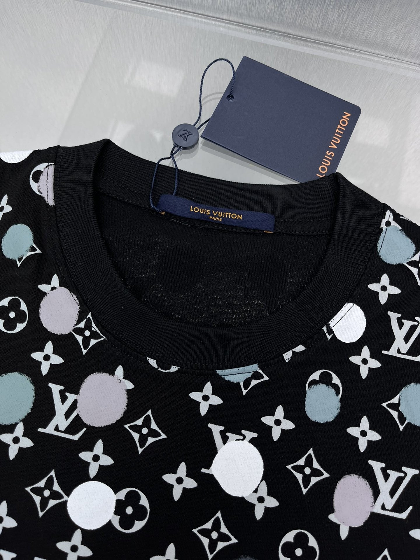 Stripe Accent Monogram T-Shirt