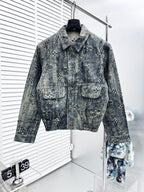 Tapestry Monogram Tailored Denim Jacket