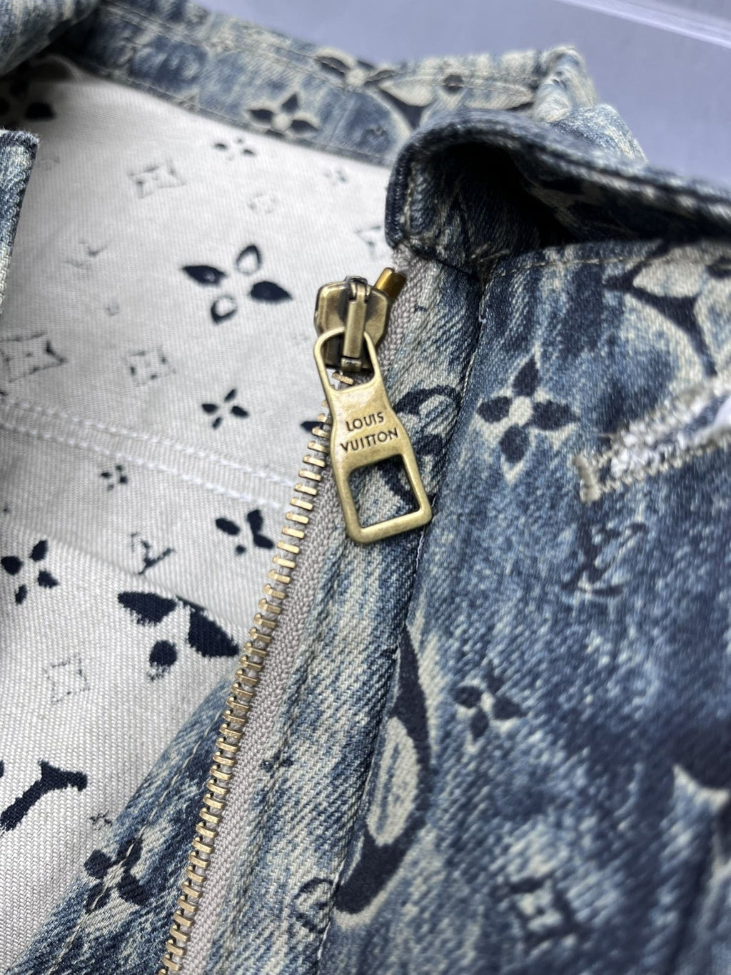 Tapestry Monogram Tailored Denim Jacket