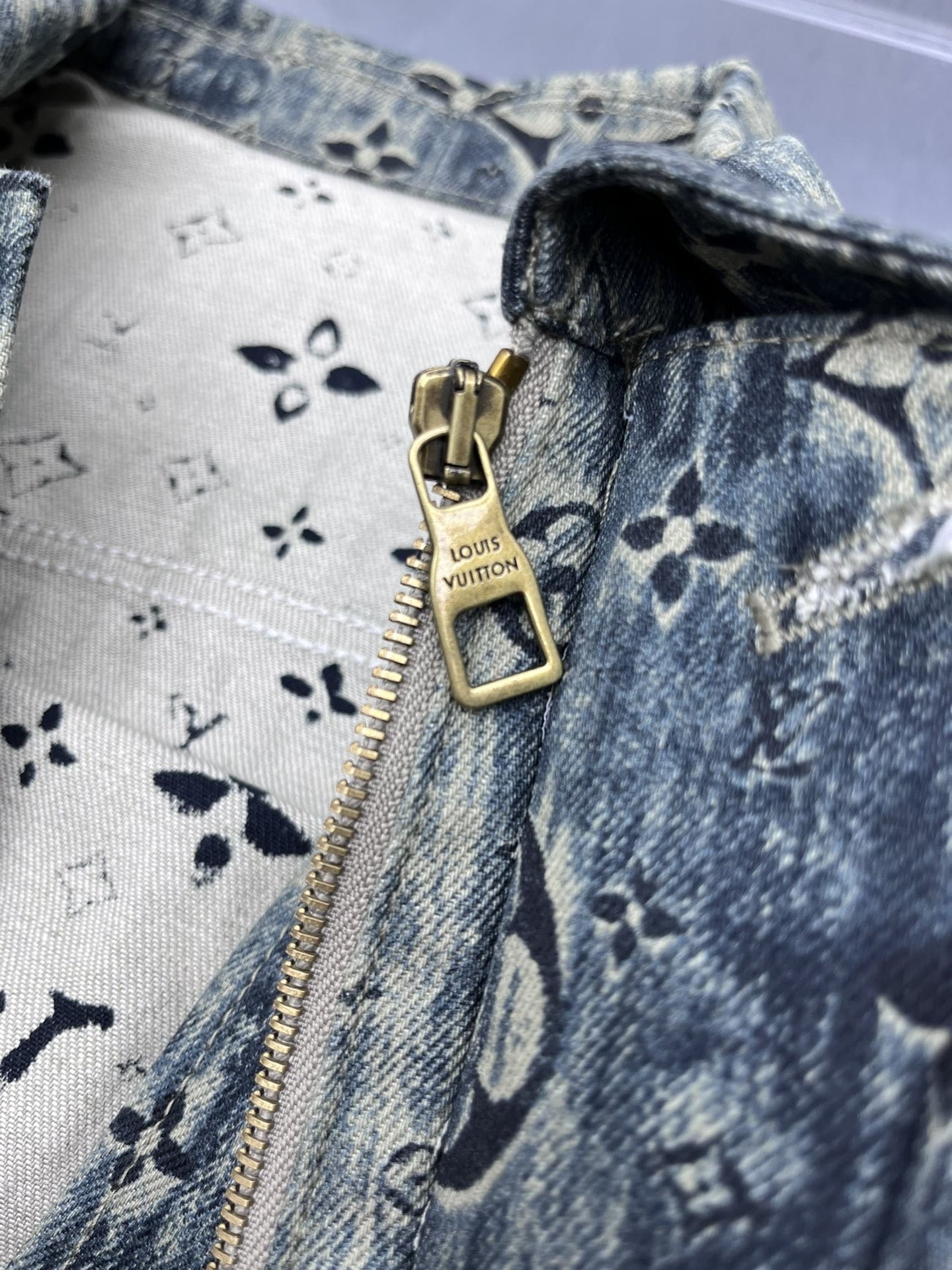 Tapestry Monogram Tailored Denim Jacket