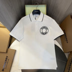 Logo Graphic Cotton Piqué Polo Shirt White