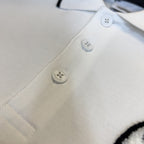 Logo Graphic Cotton Piqué Polo Shirt White