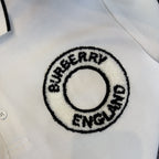 Logo Graphic Cotton Piqué Polo Shirt White