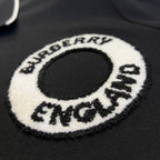 Logo Graphic Cotton Piqué Polo Shirt Black