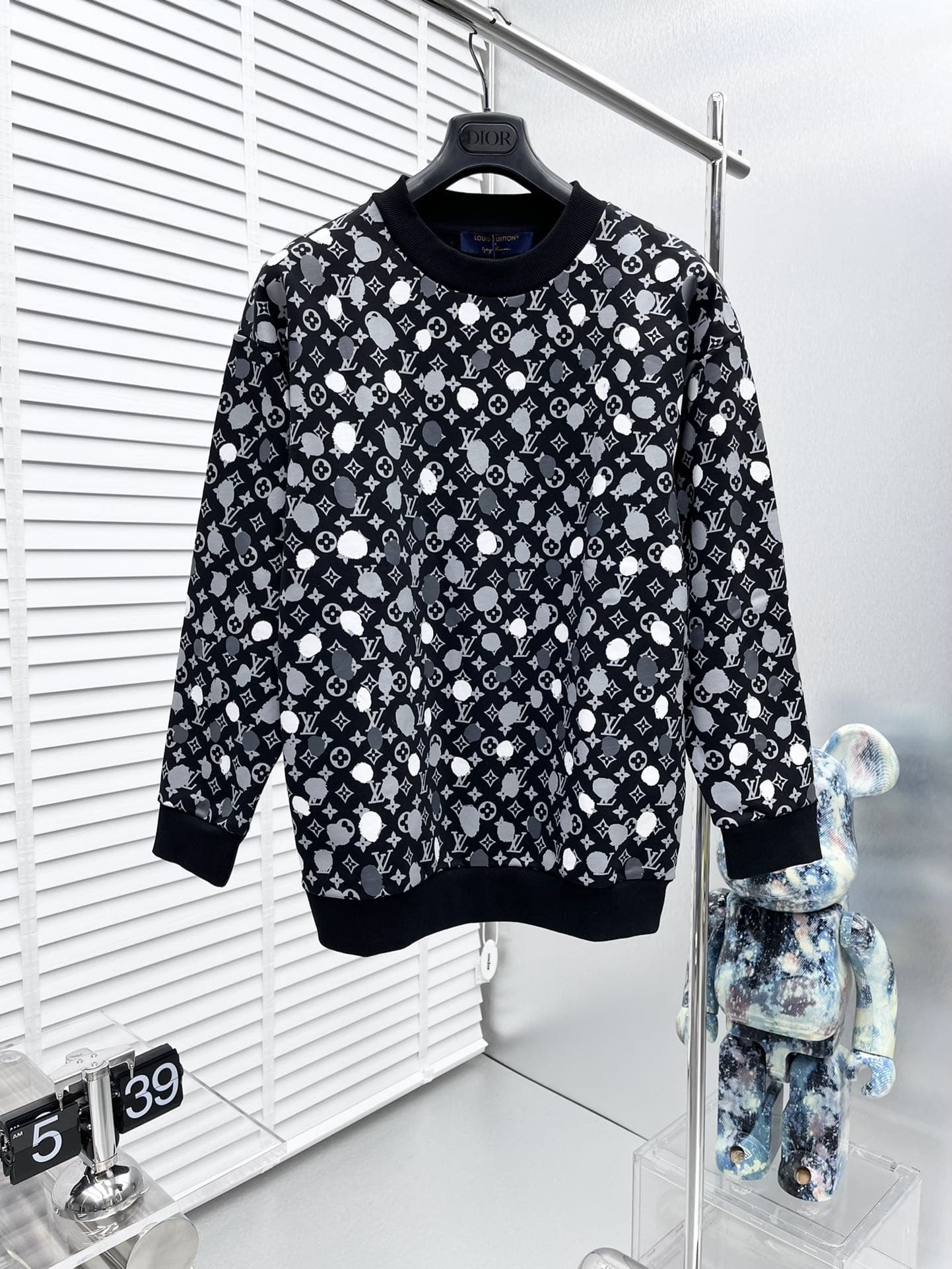 LV x YK Painted Dots Printed Crewneck
