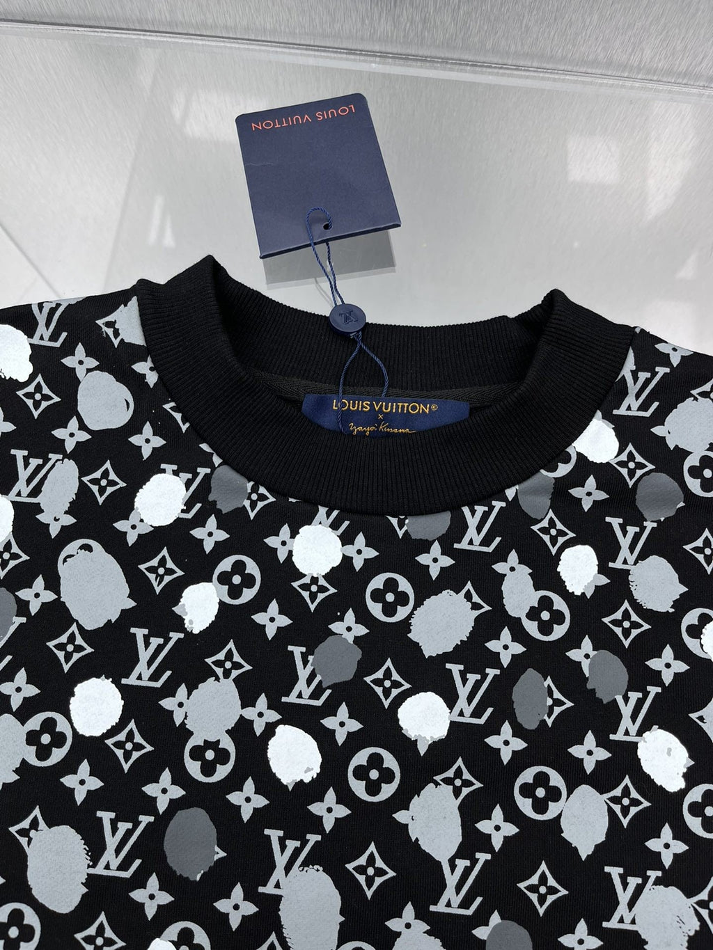 LV x YK Painted Dots Printed Crewneck