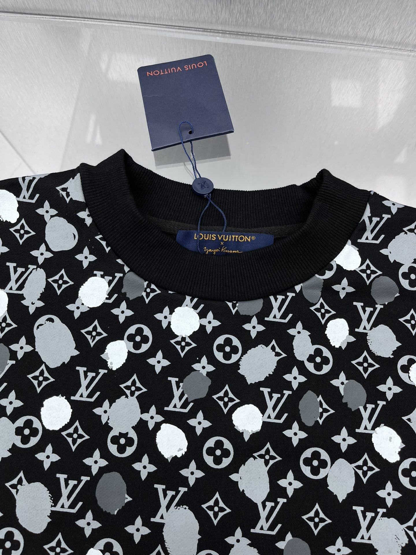 LV x YK Painted Dots Printed Crewneck