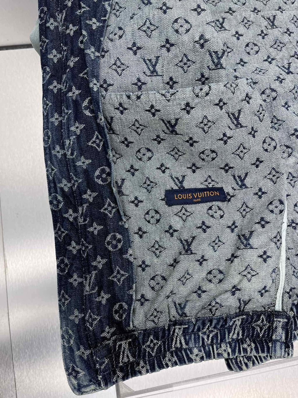 Monogram Patchwork Denim Hoodie