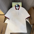 Burberry Collar Cotton Polo Shirt White
